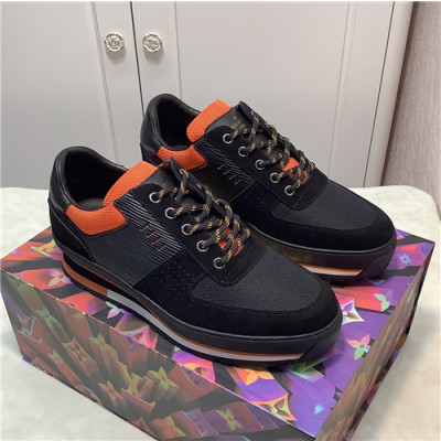 Louis Vuitton 2021 Men's Leather Sneakers - 루이비통 2021 남성용 레더 스니커즈,Size(240-270),LOUS1857,블랙