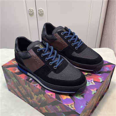 Louis Vuitton 2021 Men's Leather Sneakers - 루이비통 2021 남성용 레더 스니커즈,Size(240-270),LOUS1862,블랙