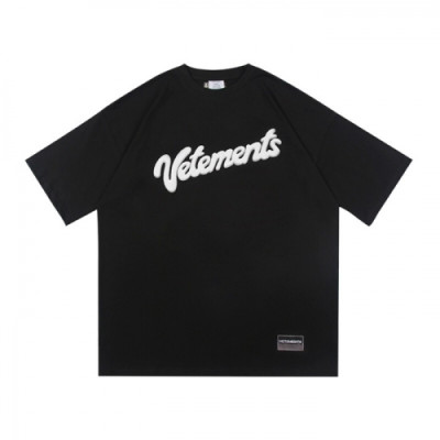 [베트멍]Vetements 2021 Mm/Wm Printing Logo Cotton Short Sleeved Oversize Tshirts - 베트멍 2021 남/녀 프린팅 로고 코튼 오버사이즈 반팔티 Vet0122x.Size(xs - l).블랙