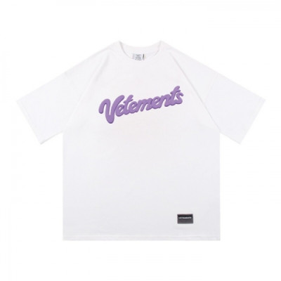 [베트멍]Vetements 2021 Mm/Wm Printing Logo Cotton Short Sleeved Oversize Tshirts - 베트멍 2021 남/녀 프린팅 로고 코튼 오버사이즈 반팔티 Vet0123x.Size(xs - l).화이트