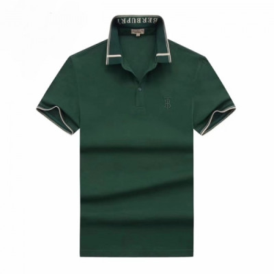 [버버리]Burberry 2021 Mens Logo Cotton Short Sleeved Tshirts - 버버리 2021 남성 로고 코튼 반팔티 Bur03750x.Size(m - 3xl).그린