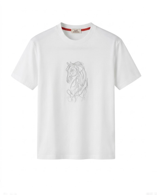 에르메스 남성 라운드 반팔티 - Hermes Mens Round Tshirt - hec0599x