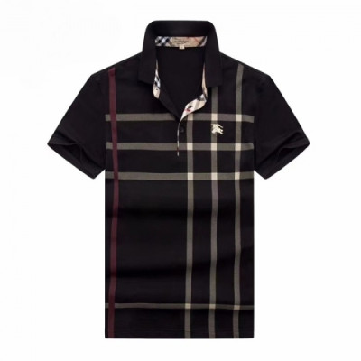 [버버리]Burberry 2021 Mens Logo Cotton Short Sleeved Tshirts - 버버리 2021 남성 로고 코튼 반팔티 Bur03761x.Size(m - 3xl).블랙