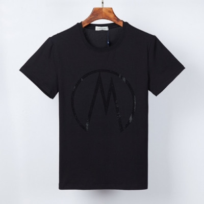 [매장판]Moncler 2021 Mens Logo Crew-neck Short Sleeved Tshirts - 몽클레어 2021 남성 로고 크루넥 반팔티 Moc02175x.Size(m - 3xl).블랙