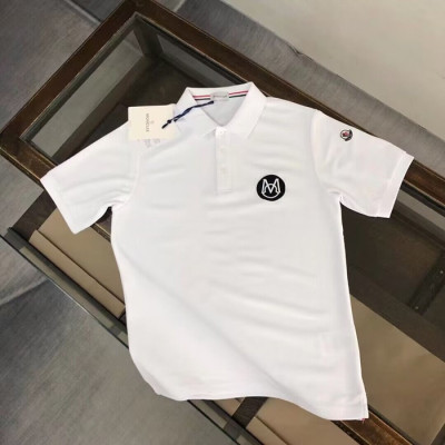 [매장판]Moncler 2023 Mens Logo Crew-neck Short Sleeved Tshirts - 몽클레어 2023 남성 로고 크루넥 반팔티 Moc02176x.Size(s - xl).화이트