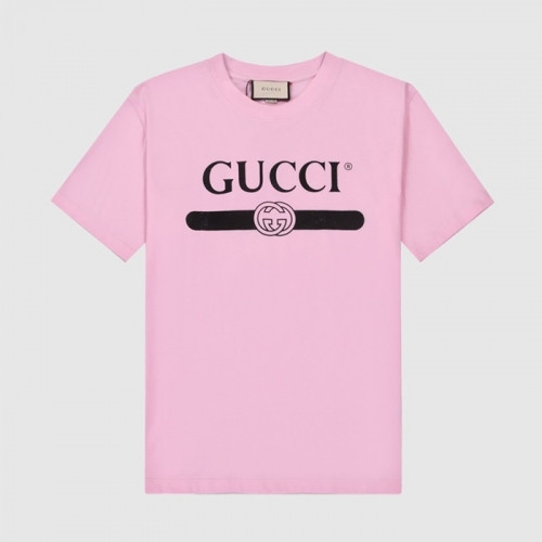 [매장판]Gucci 2021 Mm/Wm Logo Short Sleeved Tshirts - 구찌 2021 남/녀 로고 반팔티 Guc03519x.Size(s  - l).핑크