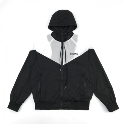 [셀린느]Celine 2021 Mens Logo Wind-proof Jackets - 셀린느 2021 남성 로고 방풍 자켓 Cel0111x.Size(s - xl).블랙