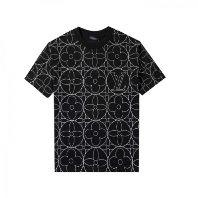 [루이비통]Louis vuitton 2021 Mm/Wm Logo Short Sleeved Tshirts - 루이비통 2021 남/녀 로고 반팔티 Lou02696x.Size(s - 2xl).블랙