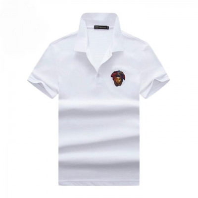 [베르사체]Versace 2021 Mens Logo Short Sleeved Tshirts - 베르사체 2021 남성 메두사 반팔티 Ver0803x.Size(m - 3xl).화이트