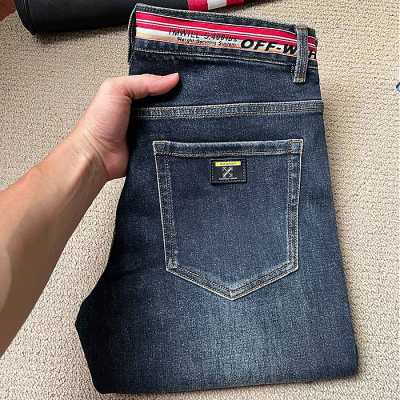 [오프화이트]Off-white 2024 Mens Logo Denim Jeans - 오프화이트 2024 남성 로고 데님 청바지 Off0657x.Size(29 - 40).블루