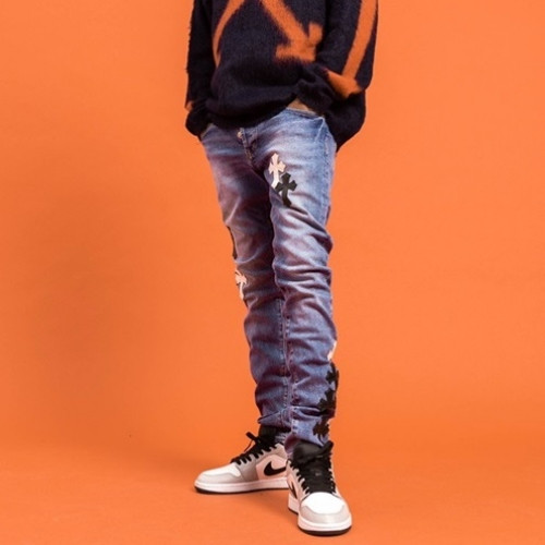 [오프화이트]Off-white 2021 Mens Logo Denim Jeans - 오프화이트 2021 남성 로고 데님 청바지 Off0661x.Size(29 - 40).블루