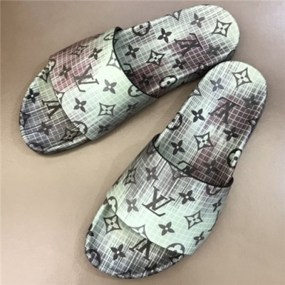 Louis Vuitton 2021 Men's Leather Slipper - 루이비통 2021 남성용 레더 슬리퍼,Size(240-270),LOUS1911,블랙