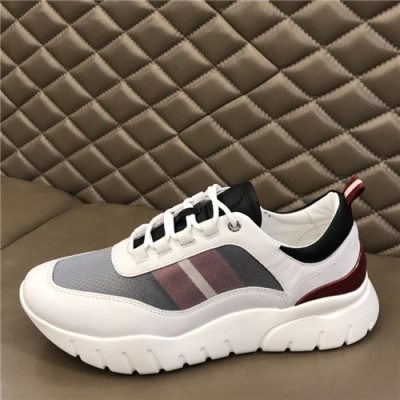 Bally 2021 Men's Leather Sneakers - 발리 2021 남성용 레더 스니커즈,Size(240-270),BALS0158,화이트