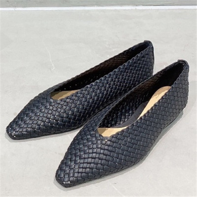 Bottega Veneta 2021 Women's Leather Flat - 보테가베네타 2021 여성용  레더 플렛,Size(225-250),BVS0304,블랙