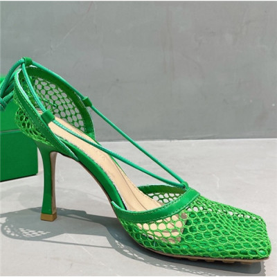 Bottega Veneta 2021 Women's Leather High Heel Sandal - 보테가베네타 2021 여성용 레더 하이힐 샌들,Size(225-250),BVS0311,그린