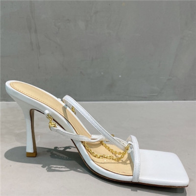 Bottega Veneta 2021 Women's Leather High Heel Sandal - 보테가베네타 2021 여성용 레더 하이힐 샌들,Size(225-250),BVS0313,화이트