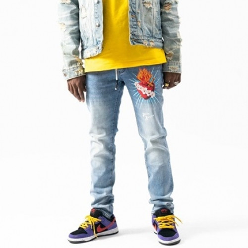 Palm Angels 2021 Mens Logo Casual Denim Pants - 팜 엔젤스 2021 남성 로고 캐쥬얼 데님 팬츠 Pam0293x.Size(29 - 40).블루