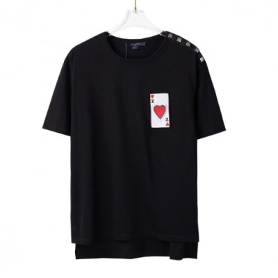 [루이비통]Louis vuitton 2021 Mm/Wm Logo Short Sleeved Tshirts - 루이비통 2021 남/녀 로고 반팔티 Lou02714x.Size(xs - l).블랙