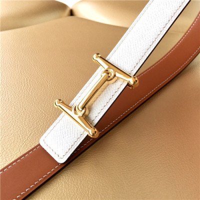 [매장판]Hermes 2021 Women's Leather Belt,2.5cm - 에르메스 2021 여성용 레더 벨트 2.5cm,HERBT0130,화이트