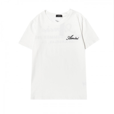 [아미리]Amiri 2021 Mm/Wm Logo Cotton Short Sleeved Tshirts - 아미리 2021 남/녀 로고 코튼 반팔티 Ami0168x.Size(s - 2xl).화이트