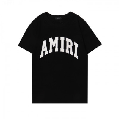 [아미리]Amiri 2021 Mm/Wm Logo Cotton Short Sleeved Tshirts - 아미리 2021 남/녀 로고 코튼 반팔티 Ami0167x.Size(s - 2xl).블랙