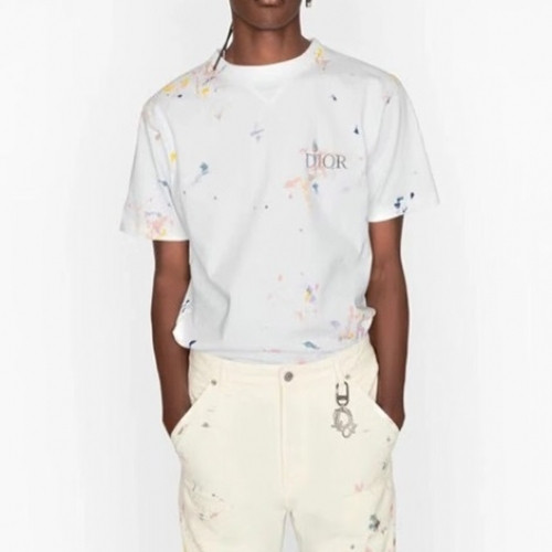 [매장판]Dior 2021 Mm/Wm Casual Crew-neck Short Sleeved Tshirts - 디올 2021 남/녀 캐쥬얼 크루넥 반팔티 Dio01184x.Size(xs - l).화이트