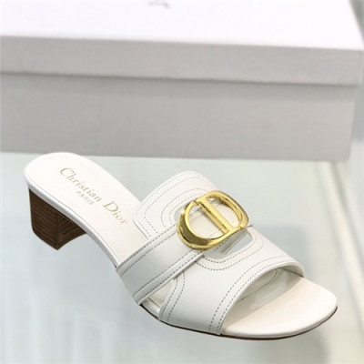 Dior 2021 30 Montaigne Mule Heel - 디올 2021 30 몽테뉴 뮬 힐,Size(225-250),DIOS0332,화이트