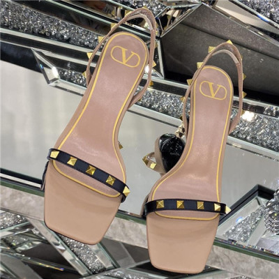 Valentino 2021 Women's Leather High Heel Sandal - 발렌티노 2021 여성용 레더 하이힐 샌들,Size(225-250),VTS0341,핑크