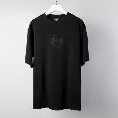 [발렌시아가]Balenciaga 2021 Mm/Wm Logo Cotton Short Sleeved Tshirts - 발렌시아가 2021 남/녀 로고 코튼 반팔티 Bal0996x.Size(xs - l).블랙