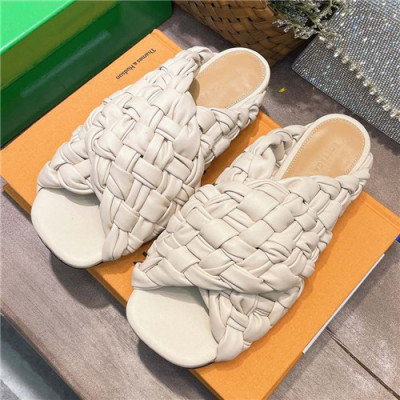 Bottega Veneta 2021 Women's Leather Slipper - 보테가베네타 2021 여성용 레더 슬리퍼,Size(225-250),BVS0329,화이트