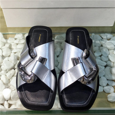 Proenza Schouler 2021 Women's Leather Slipper - 프로엔자 스쿨러 2021 여성용 레더 슬리퍼,Size(225-250),PSS0002,실버