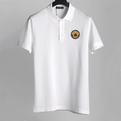 [베르사체]Versace 2021 Mens Logo Short Sleeved Tshirts - 베르사체 2021 남성 메두사 반팔티 Ver0810x.Size(m - 3xl).화이트