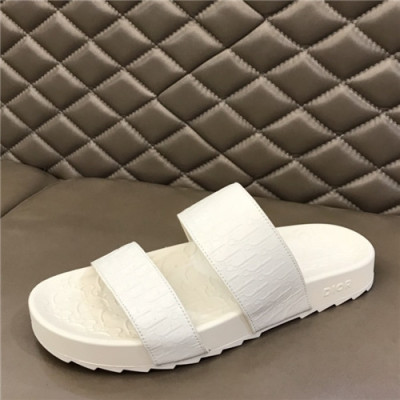 Dior 2021 Men's Leather Slipper - 디올 2021 남성용 레더 슬리퍼,Size(240-270),DIOS0343,화이트