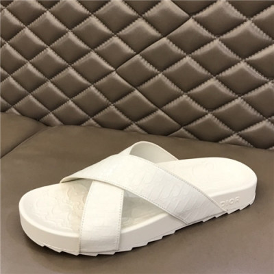 Dior 2021 Men's Leather Slipper - 디올 2021 남성용 레더 슬리퍼,Size(240-270),DIOS0346,화이트