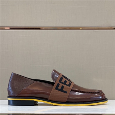 Fendi 2021 Men's Leather Loafer - 펜디 2021 남성용 레더 로퍼,Size(240-270),FENS0374,브라운