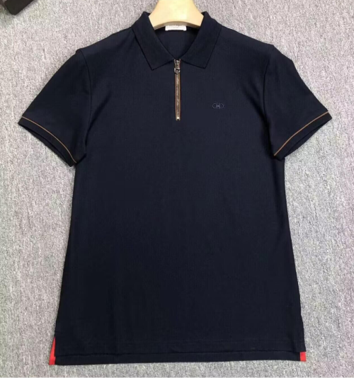 [페라가모]Ferragamo 2023 Mens Basic Logo Cotton Short Sleeved Tshirts - 페라가모 2023 남성 베이직 로고 코튼 반팔티 Fer0326x.Size(s - 2xl).블루