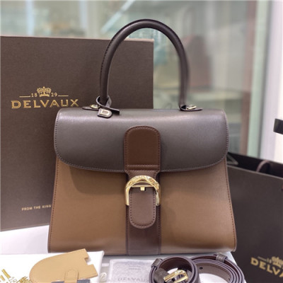 [델보]Delvaux 2021 Brillant Tote Shoulder Bag,28cm - 델보 2021 브리앙 토트 숄더백,28cm,DVB0377.브라운