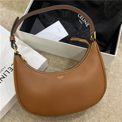 [셀린느]Celine 2021 Women's Leather Hobo Bag,25cm - 셀린느 2021 여성용 레더 호보백,25cm,CLNB0677,카멜