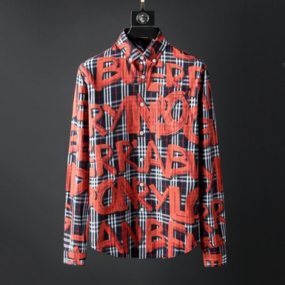 [버버리]Burberry 2021 Mens Vintage Basic Tshirts - 버버리 2021 남성 빈티지 베이직 셔츠 Bur03823x.Size(m - 3xl).레드