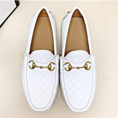 Gucci 2021 Men's Leather Loafer - 구찌 2021 남성용 레더 로퍼,Size(240-270),GUCS1414,화이트