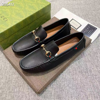 Gucci Mens Leather Loafer - 구찌 남성용 레더 로퍼,Size(240-275),GUCS1415