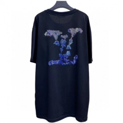 [매장판]Louis vuitton 2021 Mm/Wm Logo Short Sleeved Tshirts - 루이비통 2021 남/녀 로고 반팔티 Lou02755x.Size(m - 2xl).블랙