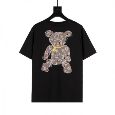 [매장판]Louis vuitton 2021 Mm/Wm Logo Short Sleeved Tshirts - 루이비통 2021 남/녀 로고 반팔티 Lou02763x.Size(xs - l).블랙