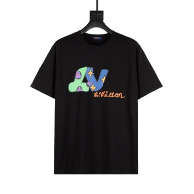 [매장판]Louis vuitton 2021 Mm/Wm Logo Short Sleeved Tshirts - 루이비통 2021 남/녀 로고 반팔티 Lou02765x.Size(xs - l).블랙