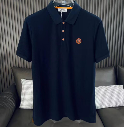 [에르메스]Hermes 2023 Mens Crew-neck Short Sleeved Tshirts - 에르메스 2023 남성 크루넥 반팔티 Her0632x.Size(m - 3xl).블랙