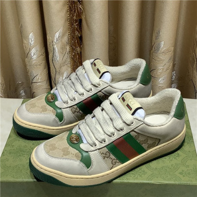 [매장판]Gucci 2021 Women's Leather Sneakers - 구찌 2021 여성용 레더 스니커즈,Size(225-250),GUCS1423,베이지