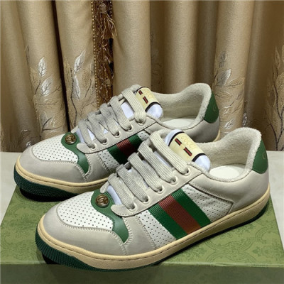 [매장판]Gucci 2021 Women's Leather Sneakers - 구찌 2021 여성용 레더 스니커즈,Size(225-250),GUCS1428,베이지