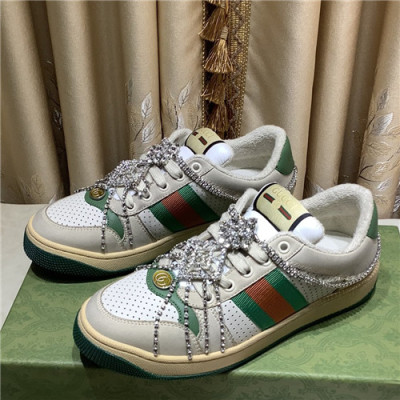 [매장판]Gucci 2021 Women's Leather Sneakers - 구찌 2021 여성용 레더 스니커즈,Size(225-250),GUCS1433,베이지