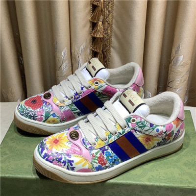 [매장판]Gucci 2021 Women's Leather Sneakers - 구찌 2021 여성용 레더 스니커즈,Size(225-250),GUCS1434,베이지