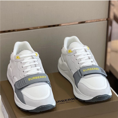 Burberry 2021 Men's Leather Sneakers - 버버리 2021 남성용 레더 스니커즈,Size(240-270),BURS0158,화이트